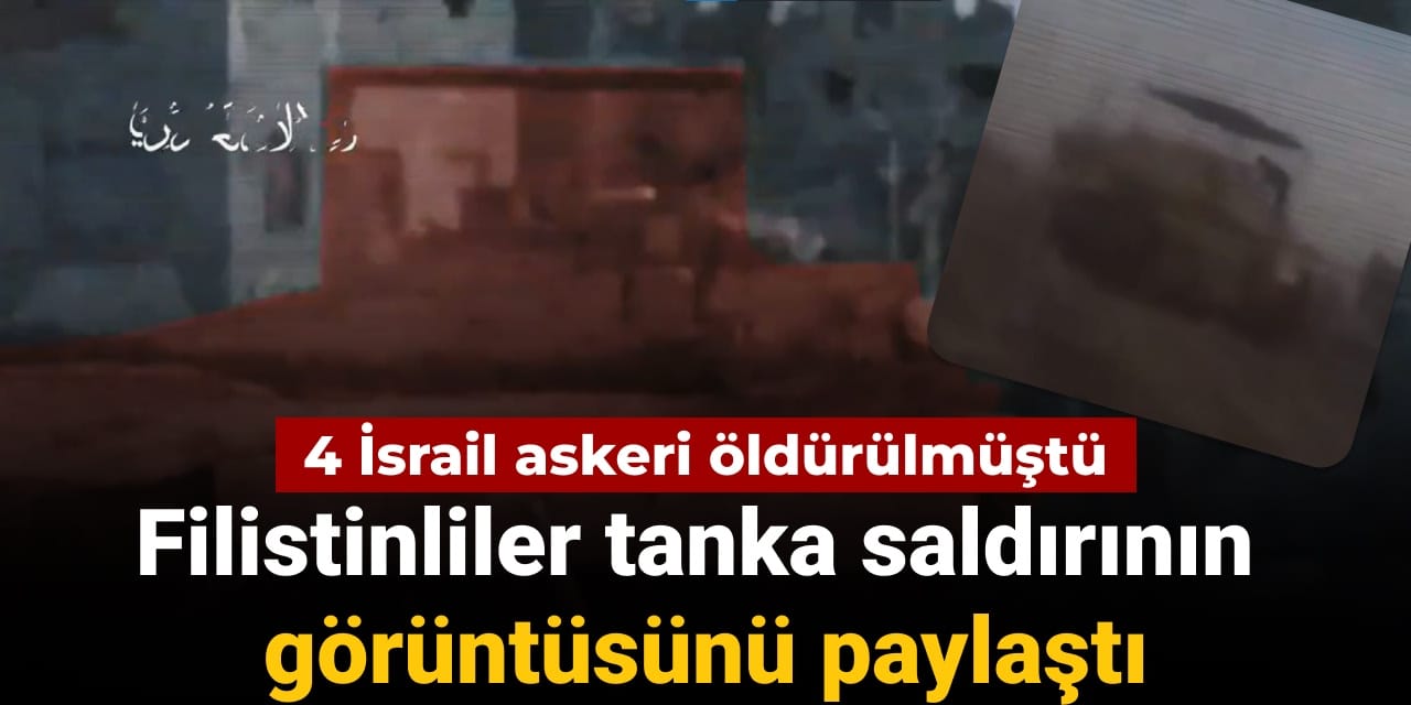 4 israil askeri oldurulmustu filistinliler tanka saldirinin goruntusunu paylasti yfzQ9fzH