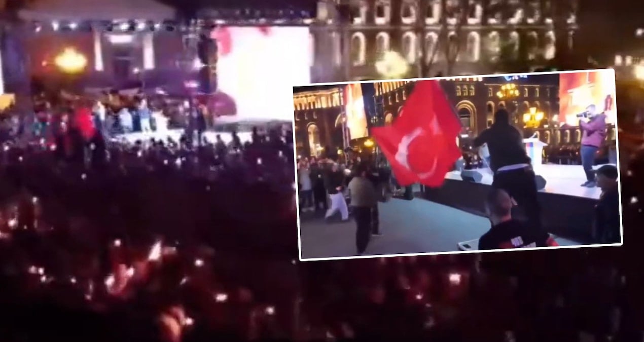 Ermenistan’da Türk Bayrağına Yönelik Saldırıya Paşinyan’dan Sert Tepki