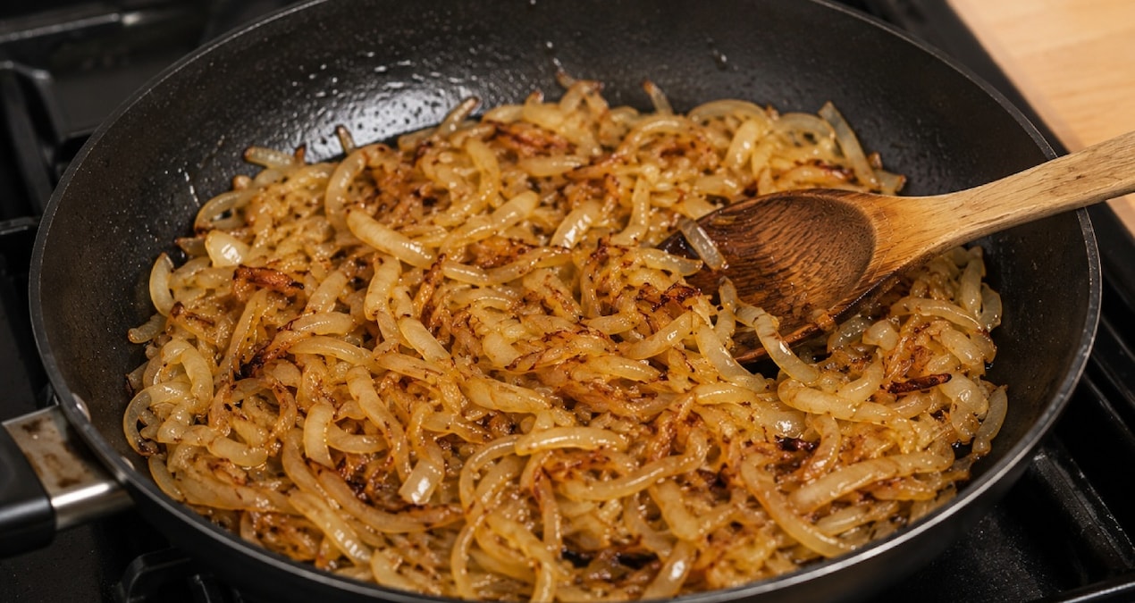 Soğanı kavururken bir tutam eklemek yetiyor: Rengi de lezzeti de tamamen değişiyor Img